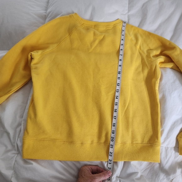 rebecca minkoff Lover Sweatshirt Pullover Sunshine Yellow Size Medium - Picture 9 of 10